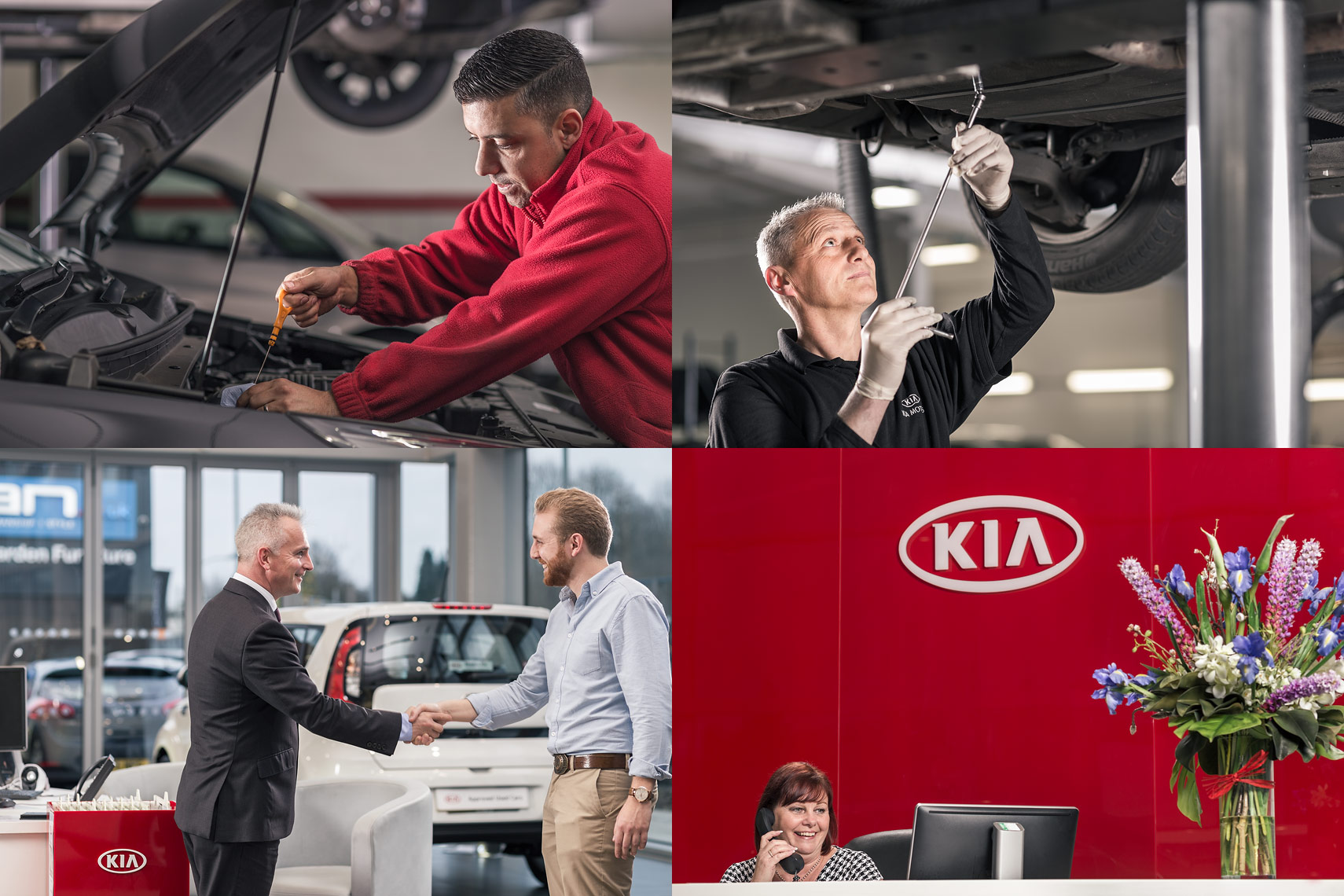 Print design photography, car company