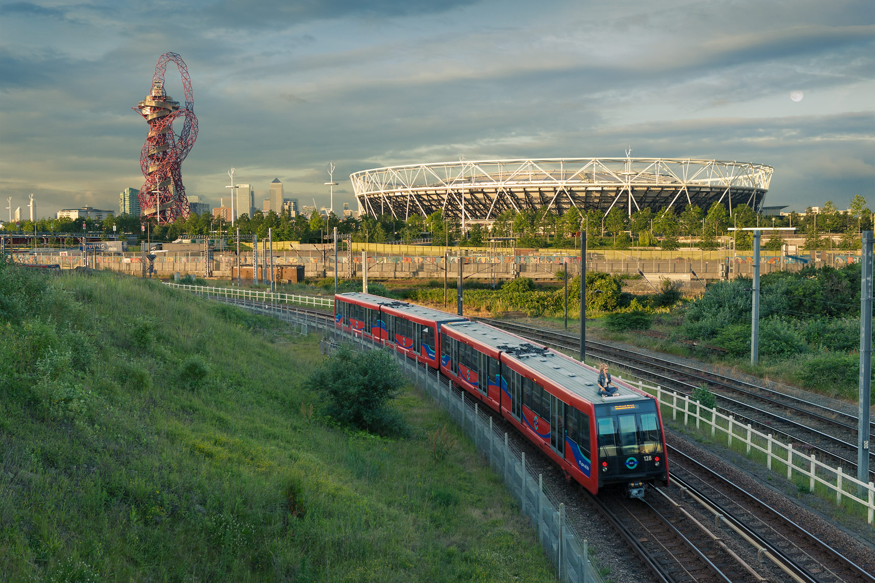 Oksana on the DLR, London, E20